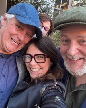 Julie Graham Instagram - Lovely lunch with nutters celebrating the marvellous Philippa Braithwaite’s 60th. Photo bombers galore 😎 glorious #clunes #philippa  @croketdavy @beverleypj @officialconlethill @mrpetercurran