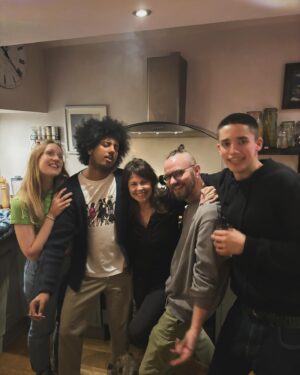 Julie Graham Instagram - Celebrating Croket. Total hoot with a gorgeous gang @croketdavy @nathanbryon @theresavarga @ali.let.me.fly @hazymcqueen @lucy.edwards.14473 @_rchik @elaine4queen @tayoshenton @sonny1b ✨⚡️☀️🤩