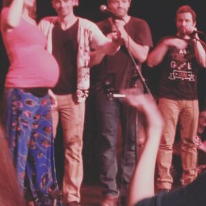 Julie McNiven Instagram - #fbf to almost 6 years ago very Preggo at @jasonmannsmusic Christmas show!  Cant believe my baby is almost 6! ...how?!