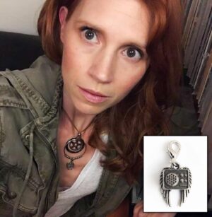 Julie McNiven Instagram - I'm just receiving a transmission... there's only one week left to get your own #AngelRadio charm! Every purchase helps my friends over at @kif1a in their quest to help cure a rare neurodegenerative disease. Get yours at @shopstands