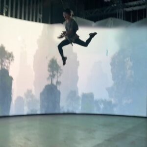Julie Zhan Instagram - If these guys got a quarter for every time I cussed that day 🤣🤣🤣 cannot tell you how much FUN this was, especially with a bunch of talented kids at heart. Was I able to move the next day? Absolutely not. Would I do this all the time anyway? Fuck yeah. Thanks to this phenomenal stunt   rigging team: @maxhv85
@belieu_stunts @caitlinhutson 
@pabloruffberganza @mark_poletti @datnickkray @orbitalvirtualstudios #stunts #virtualproduction #wirework