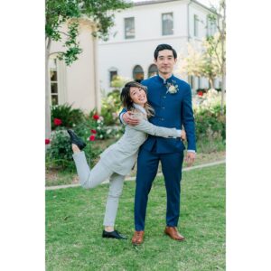 Julie Zhan Instagram - Our bro got married!!! @_bokehmon_ & @jungsoph are one of those couples who feel like Home when you’re around them. Like freshly baked cookies (probably because Sophia actually does bake most of the time I’m around her LOL). They complement each other in all the right ways and have shown me such a beautiful example of what love, commitment, nurture, honesty, and patience looks like. Congrats you two ❤️ #RideOrDie #SuitsAreSoMuchBetterThanDresses #AllWeddingsShouldHaveBoba #JayICantWaitToTrollYourChildren 

Dope suits by: @senestudio 
📸: @genkiviv