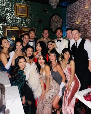 Julie Zhan Instagram - I’m so late to post but had a blast at @blogilates and @samlivits Holiday Party! There were several moments when I looked around and realized I’ve known a lot of these talented, wonderful people for years (some over a decade!), and I was so in awe of how much everyone has grown over the years—careers, marriages, babies, etc. But we can all still come together and party the night away! And shout out to my @blogicomics crew—it’s been so much fun writing with you guys ❤️