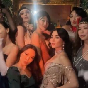 Julie Zhan Instagram - I’m so late to post but had a blast at @blogilates and @samlivits Holiday Party! There were several moments when I looked around and realized I’ve known a lot of these talented, wonderful people for years (some over a decade!), and I was so in awe of how much everyone has grown over the years—careers, marriages, babies, etc. But we can all still come together and party the night away! And shout out to my @blogicomics crew—it’s been so much fun writing with you guys ❤️