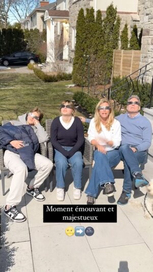Julie du Page Instagram - J’ai versé une larme ou trois tellement j’étais émue, et vous? #eclipse #2024 #timelapse