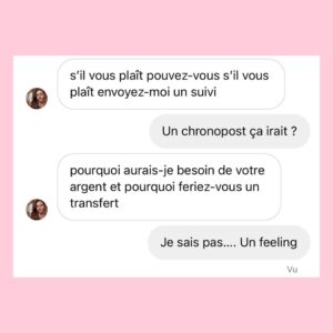 Julien Doré Instagram - Je viens de discuter avec mon « Director of communication » sur @instagram avant de me souvenir que j’en avais pas 😂 #arnaque #brouteur #LV1 #instagram #fauxprofil