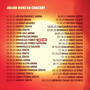 Julien Doré Instagram - Je vous souhaite une merveilleuse année 2024 💝
Prenez soin de vous et de ceux qui vous entourent, le reste c’est du vent 💨 
La pieuvre a 3 cœurs, essayons de mieux utiliser le notre 🐙❤️