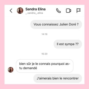 Julien Doré Instagram - Je viens de discuter avec mon « Director of communication » sur @instagram avant de me souvenir que j’en avais pas 😂 #arnaque #brouteur #LV1 #instagram #fauxprofil