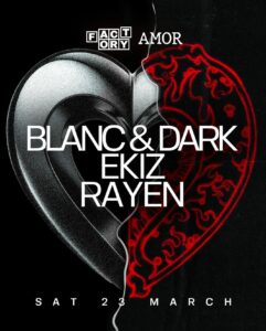 Julien Geloën Instagram - À ce soir les Parisiens, montrons au reste de la France comment on sait faire la fête chez nous 👹❤️‍🔥 

AMOR x FACTORY PARIS 
📍CLUB LA NUIT 

@clublanuit @factory.paris @ekiz._ @rayen_wav