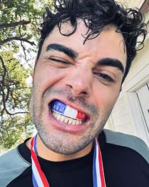 Julien Marlon Samani Instagram - Got hooked on Jiu Jitsu a year ago and had my first competition as a white belt. Won my first match by arm bar, lost my second by points, placed 2nd. It’s probably the most humbling sport I’ve ever done. Excited to keep this journey going and to learn more!