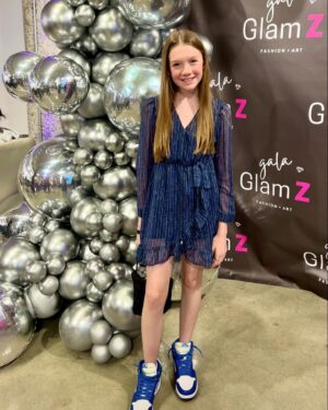 Juliet Donenfeld Instagram - Thank you @amprcreatives for inviting me to the Glamz event, a celebration of fashion and art. Always fun times with @kingston_foster ❤️ (except when we found out the garage where our car was parked closed at 6:30 pm and we almost cried! Luckily there was a phone number to call and they were super nice and came back to unlock the garage and let us out! 🙏🏼😮‍💨 Be aware all day parking does not mean all day! 😉). 🚗 
.
#gala #glamz #runwayshow #flowermart #nitrogenicecream #pollenlosangeles #party #fashion #newdesigners #youthfashion #losangelesfashionweek #losangeles #downtown #artevent