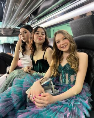 Juliet Donenfeld Instagram - Limo ride to the Oscars with our @redwhiteandbluefilm family…
⭐️⭐️⭐️⭐️⭐️⭐️⭐️⭐️⭐️⭐️⭐️⭐️⭐️
Thank you @nadrijewelry for all the sparkle! 💎💍 ( rings, bracelet, necklace)
Dress: @alyceparis 
Jewelry: @nadrijewelry 
#limoservice #limousine #stretchlimo 
#partyinthecar #redwhiteandbluefilm ##oscarnominated #oscars #nadrijewelry #jewelry #necklace #braclet #rings #limoride #oscarday  #oscarnominated #shortfilm #redwhiteandbluefilm #actress
