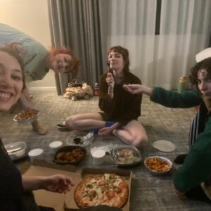 Juliette Goglia Instagram - drinking all the pasta and eating all the wine