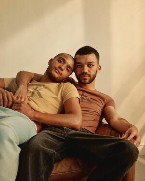 Justice Smith Instagram - #mycalvins #ad :)