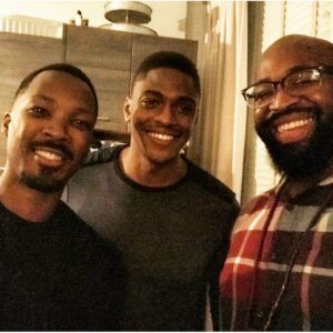 Justin Cornwell Instagram - Hanging with these awesome acting Titans on a chill monday! @coreyhawkins @thechurchsaidamen