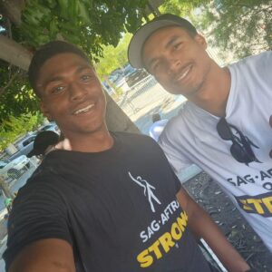Justin Cornwell Instagram - The strike is OVER!!! It was a historic fight, and im proud of everyone I met on the line week in and week out. Blessed to make so many new friends out in the blistering heat and early mornings. and thank you to all those people who extended their time, energy, and love. Hollywood can feel like such an isolating place, but during this time, I felt more community and heart than I've felt in my entire career! Artist, I LOVE YOU! WE DID IT!

Instagram now allows you to add YOUR photos to my post so go ahead and drop in your strike pics!! LOVE YOU❤️
