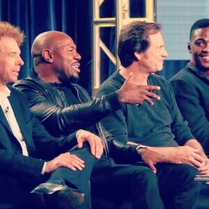 Justin Cornwell Instagram - Me with Antoine Fuqua, Bill Paxton, Jerry Bruckhimer at winter TCA. Jan 9,  2017