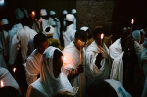 Justin Ervin Instagram - Pilgrims at the festival of St Gabriel
#lalibela #ethiopia December 2018 #leicam3