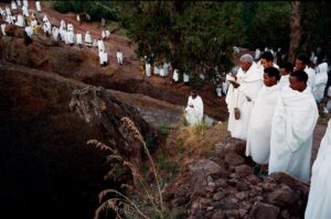 Justin Ervin Instagram - Pilgrims at the festival of St Gabriel
#lalibela #ethiopia December 2018 #leicam3