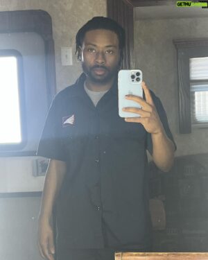 Justin Hires Instagram - I was taking a Drake photo in my trailer for #halfbaked2 😂
