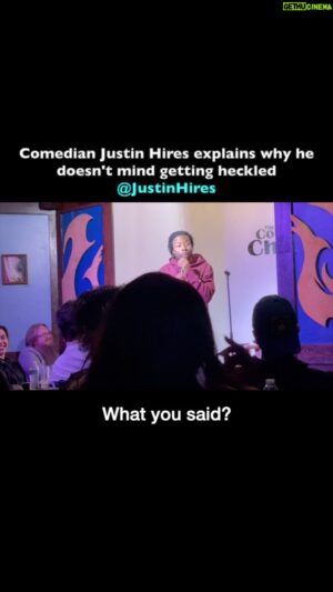 Justin Hires Instagram - Sometimes I take the high road… and other times I stunt on people like the rapper I am🤷🏽‍♂️haha 

@thecomedychateau 

#justinhires #standup #standupcomedy #heckler