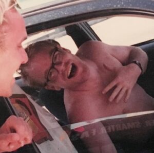 Justin Long Instagram - Thinking about Phil Hoffman today. Can’t believe it’s been 9 years…
Sam Rockwell and I were shooting the movie “Galaxy Quest” (my first) in the summer of ‘99. One day Sam said “My friend Phil is gonna stop by a little later”. I tried to play it cool but it must’ve been obvious how excited I was at even the possibility that the “Phil” he was referring to was “Seymour Hoffman”. When he drove up to where we all were, I was immediately struck by how boisterous and jokey he was with Sam and our other friend, Leif - definitely not a “Philip” but a “Phil”. Knowing what a huge fan I was, Sam wanted to introduce us and I am forever grateful that he did. When I was the young eager actor you see in this picture, Phil was an acting god to me - my Meryl Streep or Marlon Brando. He still is. Whenever I’m stuck in a scene I often find myself thinking “What would Phil do?” - it always grounds me in the truth. When I think of him now I can also still hear his laugh. He’d laugh so hard he’d get a little wheezy and his eyes glistened with emerging tears - full and bold and lacking even a hint of self-consciousness. He laughed the way he acted. Today I’m missing both ❤️ #tbt