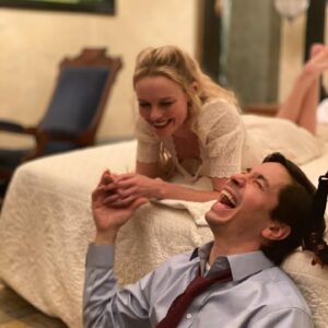 Justin Long Instagram - She is 40! 🥳💛🎂
She is also the best part of my day, everyday - even when we’re not together. She laughs with abandon. She makes me laugh the same - all the time. She sees beauty everywhere and in everyone. She thanks everyone - even when she’s suffering, she’s kind. She was grateful to the nurses while she was in true pain.  She is deeply compassionate and can’t hurt anyone but she can be a rascal. She loves to tease. She has the best softest lips I’ve ever kissed.  She loves beer and football more than I do (and I love beer and football). She is the strongest person I’ve ever known. She’s fiercely committed to the truth. She’s so fun to work with. She’s the most fun to do everything with.  She is genuinely curious about people and the world. She makes everything in my life better - all my favorite songs and movies, vacations and sunsets and Chinese food. 
She strives to be better but she’s the best person I know. She will do anything for her friends. She is so generous she makes my parents slightly uncomfortable around the holidays (she also makes the best cookies). She is the most beautiful human being I’ve ever seen. She is purely good. She will stand up to anyone who isn’t. She has true integrity and grit. She has, by far, my favorite smile. She is sitting next to me writing her own Instagram post that I know will be eloquent and funny and deeply honest - because she is all those things. She is going to write such a great inspiring book one day. She is my joy. She is my best friend. Happy Birthday HANSAAAY🎂🥳