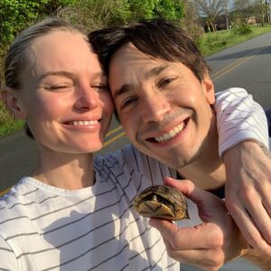 Justin Long Instagram - She is 40! 🥳💛🎂
She is also the best part of my day, everyday - even when we’re not together. She laughs with abandon. She makes me laugh the same - all the time. She sees beauty everywhere and in everyone. She thanks everyone - even when she’s suffering, she’s kind. She was grateful to the nurses while she was in true pain.  She is deeply compassionate and can’t hurt anyone but she can be a rascal. She loves to tease. She has the best softest lips I’ve ever kissed.  She loves beer and football more than I do (and I love beer and football). She is the strongest person I’ve ever known. She’s fiercely committed to the truth. She’s so fun to work with. She’s the most fun to do everything with.  She is genuinely curious about people and the world. She makes everything in my life better - all my favorite songs and movies, vacations and sunsets and Chinese food. 
She strives to be better but she’s the best person I know. She will do anything for her friends. She is so generous she makes my parents slightly uncomfortable around the holidays (she also makes the best cookies). She is the most beautiful human being I’ve ever seen. She is purely good. She will stand up to anyone who isn’t. She has true integrity and grit. She has, by far, my favorite smile. She is sitting next to me writing her own Instagram post that I know will be eloquent and funny and deeply honest - because she is all those things. She is going to write such a great inspiring book one day. She is my joy. She is my best friend. Happy Birthday HANSAAAY🎂🥳