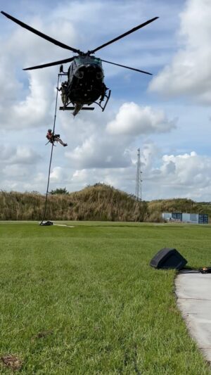 Justin Melnick Instagram - Epic day down at Sig freedom days!  Come hang with us tomorrow and throw some freedom seeds!  Thank you to @sigsauerinc and @praetorian_group_international  and their amazing aircrew for helping this fast rope demo happen!! A lot of work went into making this 45 seconds of awesomeness happen…. #sigfreedomdays #helicopter #fastrope #living