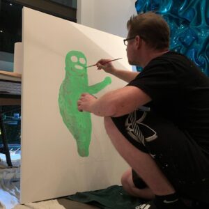Justin Roiland Instagram - Finally started painting
