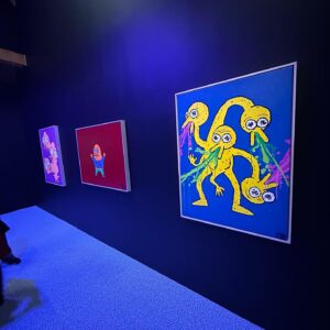 Justin Roiland Instagram - My first traditional art gallery is open at the @utaartistspace in Beverly Hills until Jan 21. I am beyond grateful for the incredible team that put this show together. It was surreal to see these hanging in a gallery. Thank you to everyone at @unitedtalent for believing in me (more than I do in myself)