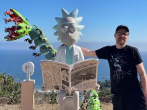 Justin Roiland Instagram - Got to check out the #wormageddon in Malibu. Pretty amazing. Awesome to meet some of the fans. This whole thing is just nuts @rickandmorty