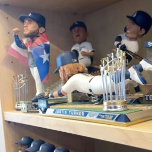 Justin Turner Instagram - Did You Know? Milwaukee is home to the National Bobblehead Hall of Fame and Museum - the largest bobblehead collection in the world with over 10,000! We explored the HOF with JT and found some friends along the way 😁