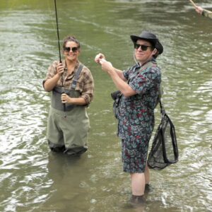 Justin Warner Instagram - Yes this is @chefantonia and I in a creek and this is our formal pitch for a @foodnetwork @nakedandafraid crossover.

Jkjk this is us on #GuysRoadTrip tomorrow on @foodnetwork