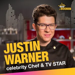 Justin Warner Instagram - Ladies and gentlemen, welcome our special guest JUSTIN WARNER!

Celebrity chef and TV star, Justin is a MASTER of his craft! He taught himself how to cook, and has since appeared on many Food Network shows, a few of which include Guy’s Grocery Games, Tournament of Champions, Cutthroat Kitchen, and Food Network Star (which he won!)

In addition, he’s published multiple books, and owns 2 restaurants in Rapid City, South Dakota.

You won’t wanna miss this show, it’s going to be LEGENDARY! We’ll see you there 🤩