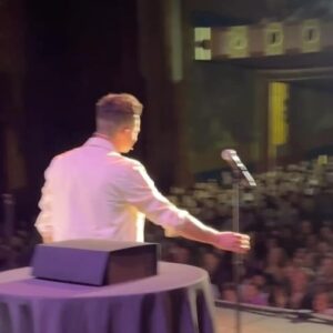 Justin Willman Instagram - DENVER! OKC! I’ll never forget this weekend. Thank you for all the love…and CAKE! Big tour announcement coming this week. Stay tuneddddd! 🎂