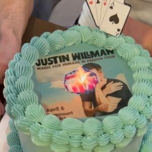 Justin Willman Instagram - DENVER! OKC! I’ll never forget this weekend. Thank you for all the love…and CAKE! Big tour announcement coming this week. Stay tuneddddd! 🎂