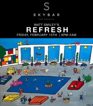 Justine Wachsberger Instagram - Come have drinks with me on Friday and see Smiley’s new artwork 💛#TheMondrianHotel