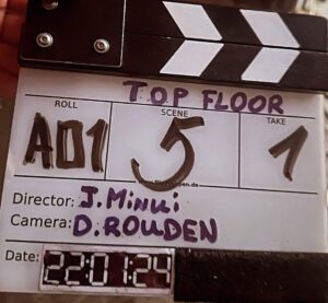 Justine Wachsberger Instagram - Figured now that I’ve stepped into the shoes of an Influencer , it was about time I started posting. 

A little glimpse into “Top Floor” directed by this talented, one of a kind being @jminui 🎬

Thank you to every single person that made life on set so magical and made me fall in love with Sofia. 

Love you all ❤️