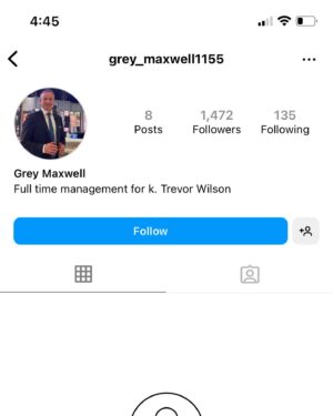 K. Trevor Wilson Instagram - Don’t know who this guy is but he is not my manager.