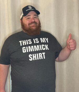 K. Trevor Wilson Instagram - This is my Gimmick Shirt from @collarxelbow. When I was in wrestling school, one of the other guys told me I was so nice that my gimmick should be a guy who just really needs the money but wants to make sure no one takes the violence personally so he apologizes about beating the other person up the whole match until inevitably something causes him to lose his temper and snap in a rage.
