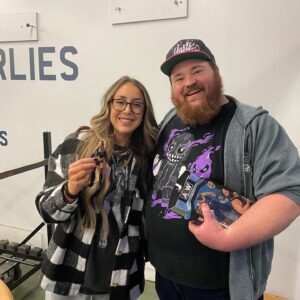 K. Trevor Wilson Instagram - Thanks to @Jazwares for having me out to the first Rampage in Canada, can’t wait to get home and recreate it in my rec room with my @aewbyjazwares figures. #AEW #ad #JazwaresPartner
