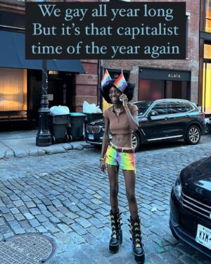 Kabrina Adams Instagram - A gay reminder 👼🏾🏳️‍🌈