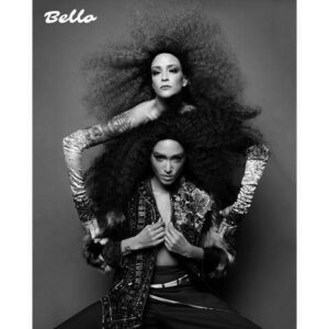 Kahlen Rondot Instagram - One of my favorite humans and I did a thing. @naimamora 
SMIZE FOREVER Cover story for @bellomag 
Photographer   Stylist @ukmaracaibo
Model @naimamora @emg_models @nymmg & @kahlencrondot
Makeup @deney_adam
Makeup assistant @dmitrymakeup
Hair @lorenzodiazhair
Styling assistant @lovin__yk
Studio @blondeandconyc #blondeandconyc #blondeastudios #blondeartists
Gloves @garosparo
Jacket @refash_studios @theconfessionalshowroomnyc
Pants @mujer_woo