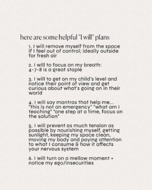 Kaitlyn Sapp Instagram - How many times have you told yourself, “next time I will NOT react like that…” after getting dysregulated, arguing, saying things you don’t mean, being physical, etc?

And did that strategy ever work for you? 🙂‍↔️

We might know what we don’t want to do, but if we have no plan for what we WILL do instead, it’s very likely we’ll simply resort back to our current programming/conditioning that we’ve been using for our entire lives when we have felt threatened. 

Instead get super clear on a real strategy— ask yourself, “what ACTUALLY helps me calm down or remain calm?” and tell yourself THAT for next time. 

I’ve listed some of the tools that I use in the second-to-last slide & would love to know what helps you in the comments!