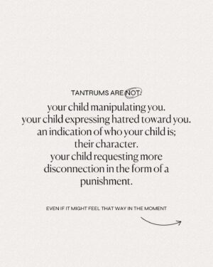 Kaitlyn Sapp Instagram - Tantrums are just a big 🚩 for us to slow down, evaluate our environment, consider our child’s perspective and needs— disconnection, punitive measures, joining the chaos ourselves and modeling erratic, out of control behavior for them to learn from all make the situation so much harder for everyone & can even perpetuate the very cause of the initial tantrum.

I have a few YouTube videos all about tantrums that I recommend checking out & would love to know your thoughts in the comments!