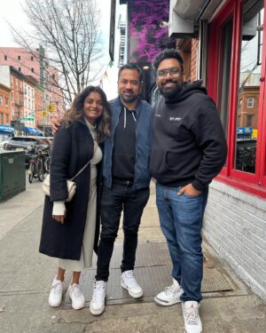 Kal Penn Instagram - MSG, kothli, &  kaacho papad - paako papad nee vaath.  Amazing to have @instafunny_manan @vidya_mdesai in NYC!