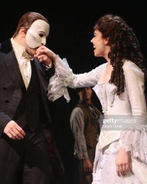 Kaley Ann Voorhees Instagram - My last week at @phantombway has already begun!! Time flies when you’re having fun 🌹thank you for all the love, and to @amberkempter for the cutest pop stuff, the Chrissy pin is already on my bag! 
Expect lots of pictures this week ;) #phantomoftheopera #lastweek ❣️