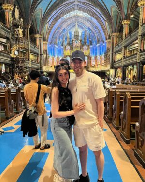 Kaley Ann Voorhees Instagram - Happy Birthday to the sweetest sweet, to ever sweet!! 🩵 I love you so much my adventure buddy, and I feel so lucky to be by your side for your next trip around the sun! ☀️ 
Can’t wait to see what this next year of life holds for my hubby-to-be 😍