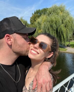 Kaley Ann Voorhees Instagram - 1 year with my favorite bug!! 🐛❤️ @peterheilman , you make every day special. You’re my favorite adventure buddy, incredibly smart and caring, and I’m so grateful for you. Thank you for showing how much you love me every day, I couldn’t ask for a better life partner 🥰
I love our little family! 
Here’s to many more, my bara!